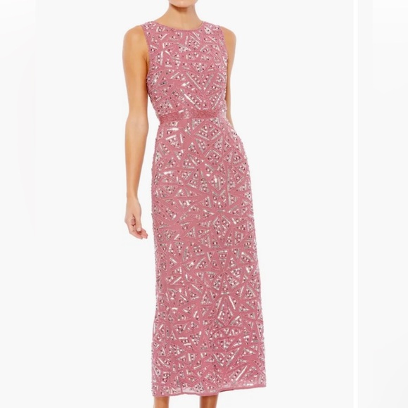 Max Duggal cocktail dress. So pretty and flattering on. Size 4. - Picture 5 of 6